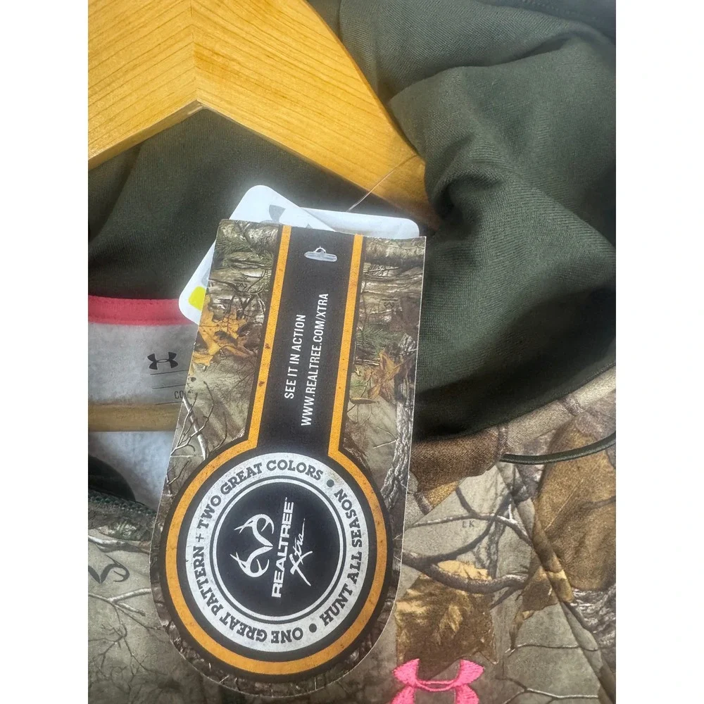Under Armour Womens ColdGear Realtree Xtra Camo Full Zip Hoodie XL New